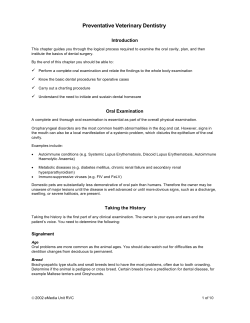 Preventative Veterinary Dentistry