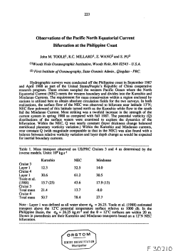 Observations of the Pacific north equatorial current bifurcation at the