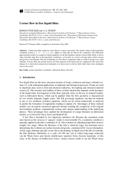 Corner flow in free liquid films