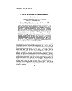 A Note on the Evolution of Gamete Dimorphism