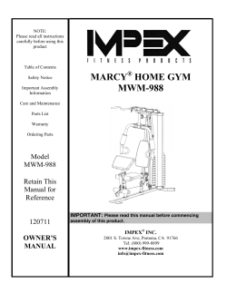 MWM-988 Owner`s manual