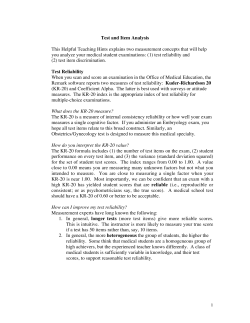 1 Test and Item Analysis This Helpful Teaching Hints explains two