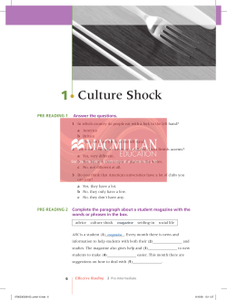 1 Culture Shock - Macmillan English
