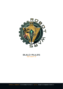 Build rules - Robot Wars