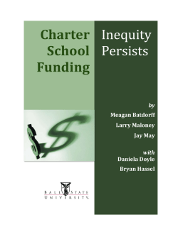 Charter School Funding Inequity Persists