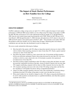 The Impact of Stock Market Performance on How Families