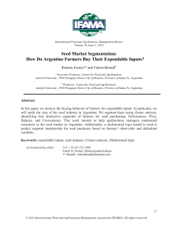 Seed Market Segmentation: How Do Argentine Farmers