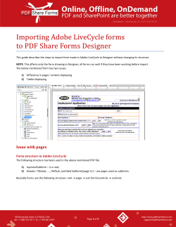 Importing Adobe LiveCycle PDF forms to PDFSF