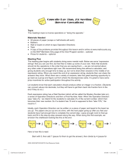 Opposite Day (Jan. 25) Meeting