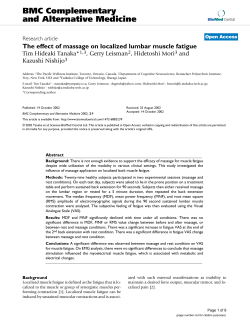PDF - BMC Complementary and Alternative Medicine
