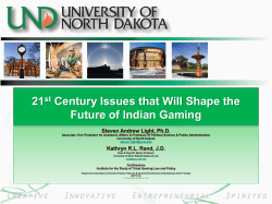 21st Century Issues that Will Shape the Future of Indian Gaming