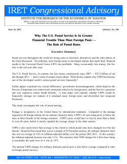 Congressional Advisory #284