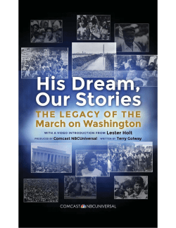 His Dream, Our Stories: The Legacy of the March On Washington