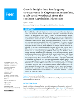 Genetic insights into family group co-occurrence in