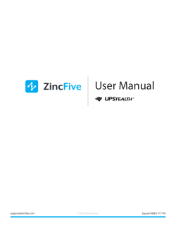 ZincFive-UPStealth® User Manual