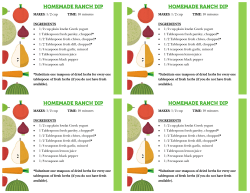 MAKES: 1/2 cup TIME: 10 minutes INGREDIENTS