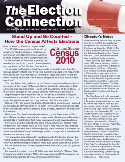Stand Up and Be Counted &ndash; How the Census Affects Elections