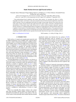 Static friction between rigid fractal surfaces