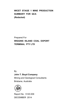 Prepared For WIGGINS ISLAND COAL EXPORT TERMINAL PTY LTD