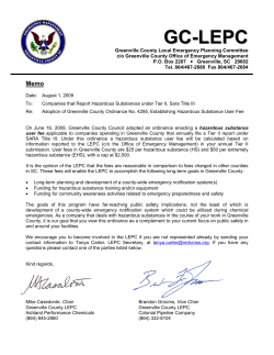 GC-LEPC - Greenville County Emergency Management