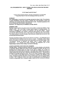 1997 Vankan and Burns: DNA FINGERPRINTING - HOW