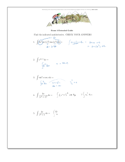 Find the indicated antiderivative. CHECK YOUR ANSWERS 1. &int; 3x