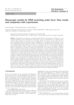 Mesoscopic models for DNA stretching under force: New