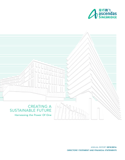 Financial Report 2015/2016 - Ascendas