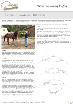 Exercises: Groundwork &ndash; Half Circle