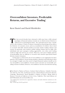 Overconfident Investors, Predictable Returns, and