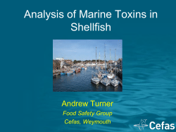 Analysis of Marine Toxins in Shellfish