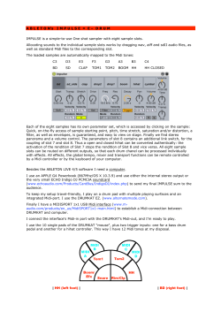 ABLETO N`s IMPULSE = E &ndash; DRUM IMPULSE is a simple-to