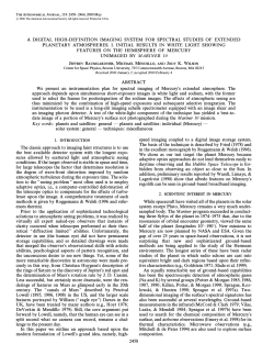 1. INTRODUCTION 2. SCIENTIFIC INTEREST IN MERCURY