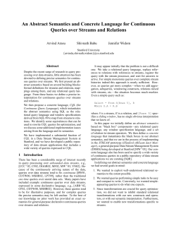 An Abstract Semantics and Concrete Language