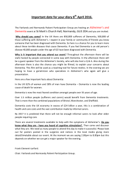 Important date for your diary 8 April 2016.