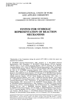 system for symbolic representation of reaction