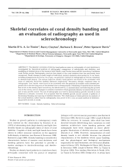Skeletal correlates of coral density banding and an evaluation of
