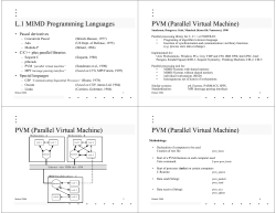 PVM (Parallel Virtual Machine)