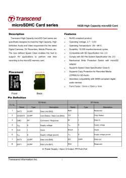 microSDHC Card series