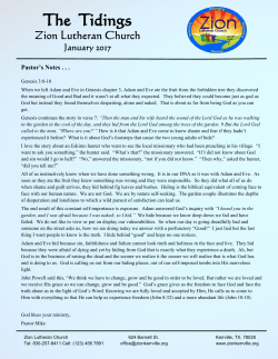 January - Zion Lutheran Church