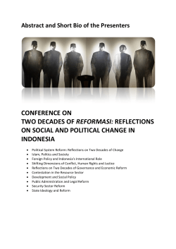 the abstracts and bios - Faculty of Arts