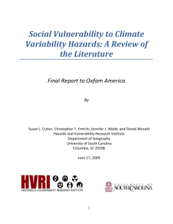 Mapping social vulnerability in Southeastern states and the Gulf Coast
