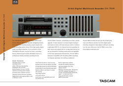 24-bit Digital Multitrack Recorder DA-78HR