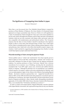 The Significance of Propagating Islam Hadhari in