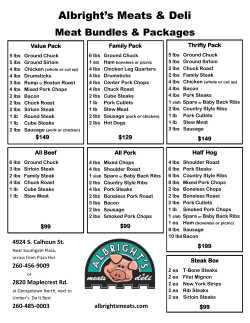 here - Albright`s Meats and Deli