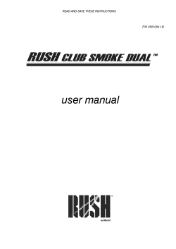 user manual - Martin Lighting