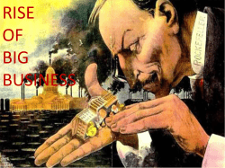 RISE OF BIG BUSINESS