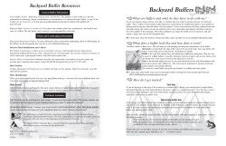 Backyard Buffers