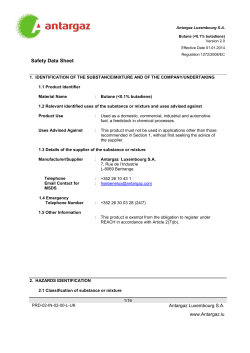 Antargaz Butane _less than 0.1% butadiene_ _LU-en