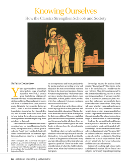 Knowing Ourselves - American Federation of Teachers